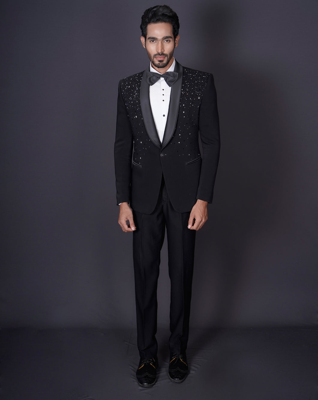 Scatter Embroidered Tuxedo Set