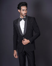 Load image into Gallery viewer, Scatter Embroidered Tuxedo Set
