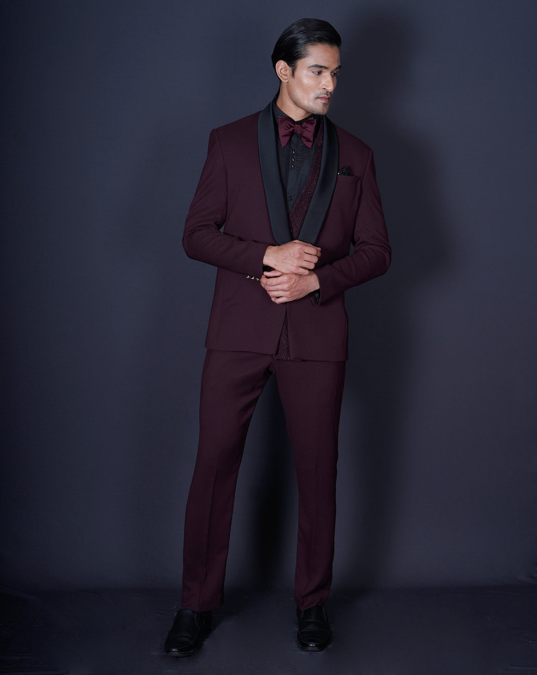 Maroon Tuxedo