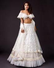 Load image into Gallery viewer, The Butterfly Ivory Lehenga
