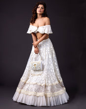 Load image into Gallery viewer, The Butterfly Ivory Lehenga
