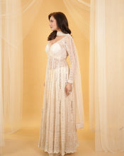 Load image into Gallery viewer, The Ivory Mirror Anarkali
