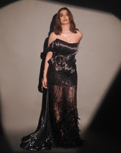 Load image into Gallery viewer, The Black Structured Gown
